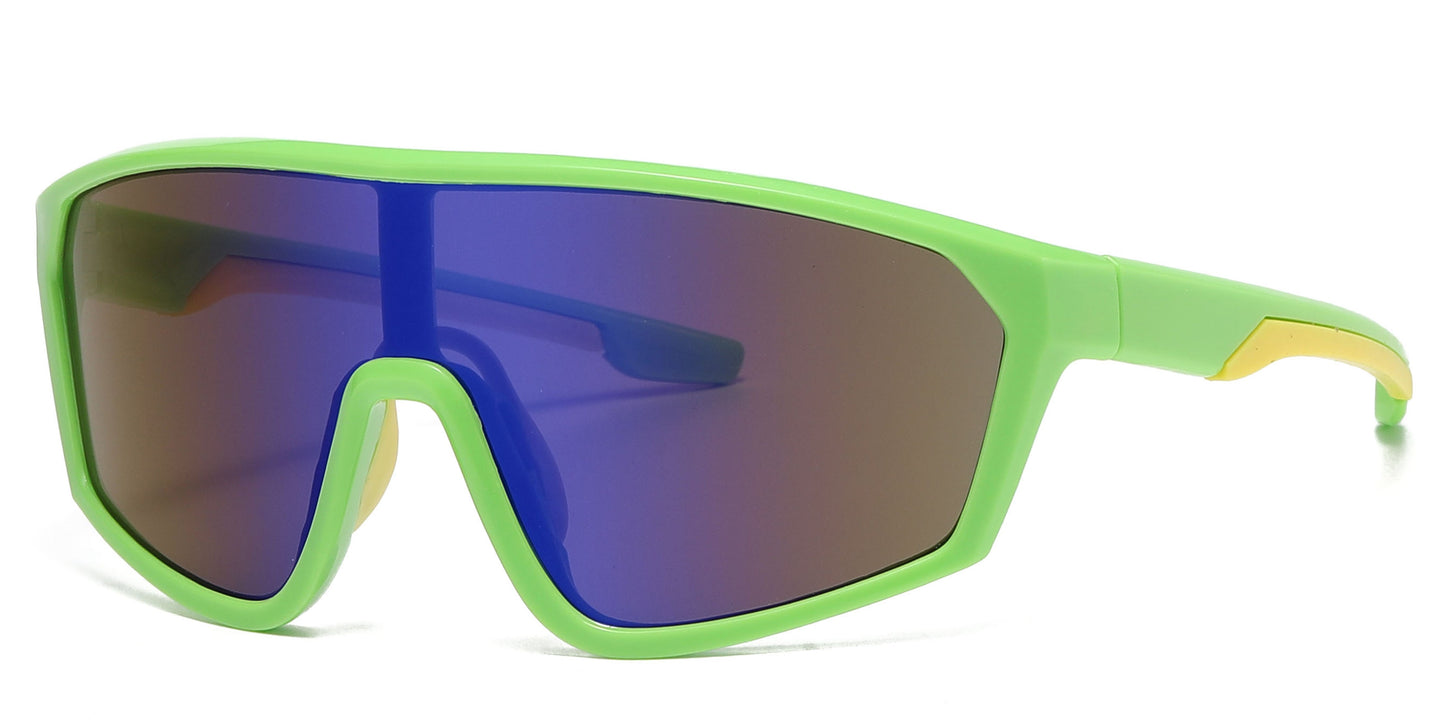 DS-4906 - Lentes deportivos para niños con diseño tipo escudo y lente de una sola pieza