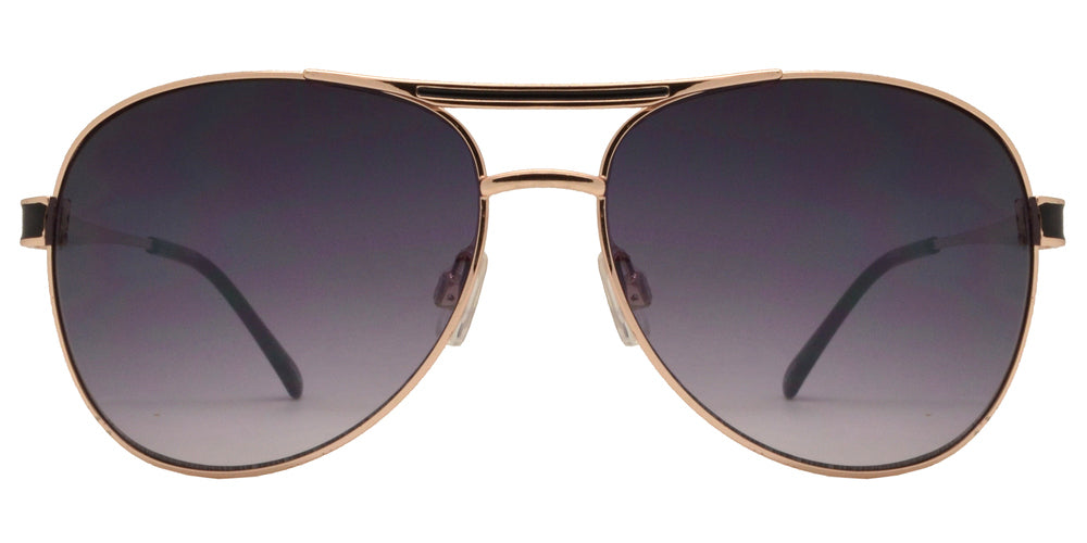 DS-OX 2831 - Lentes estilo Aviador metálicos clásicos con barra superior