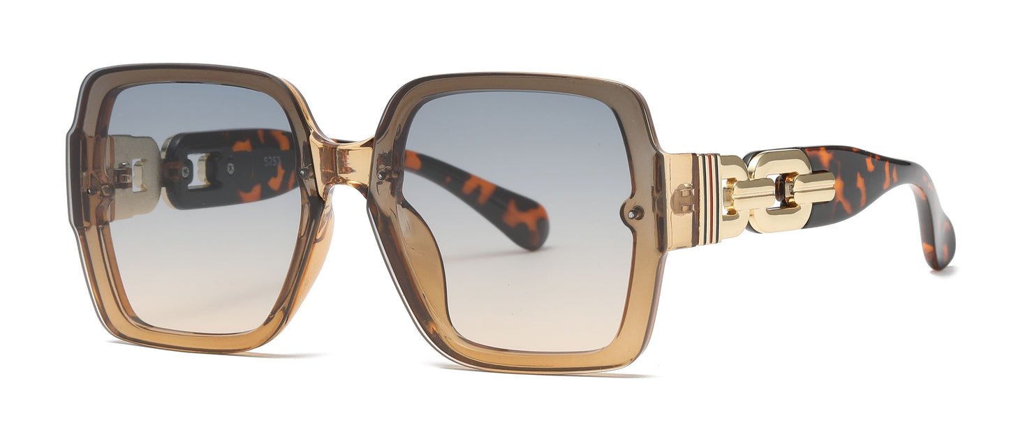 DS-5251 - Lentes sin montura con diseño cuadrado y marco plástico delgado