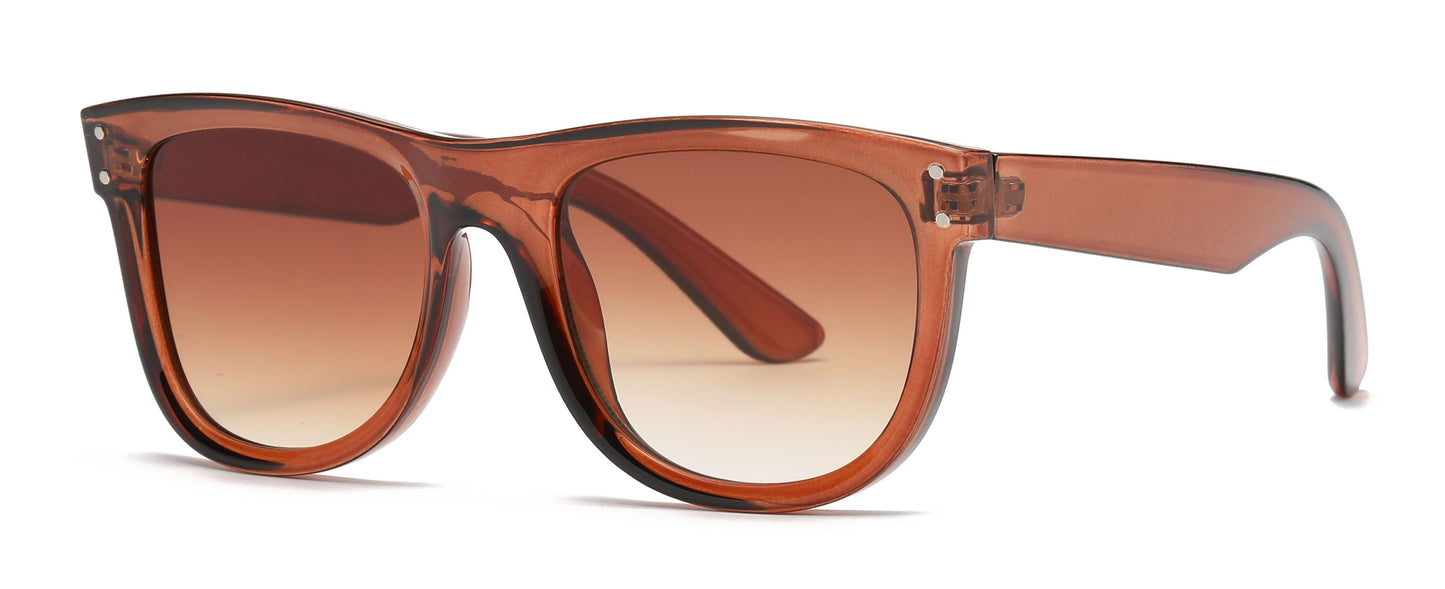DS-5243 - Lentes de sol de moda con mica cóncava y marco plástico elegante