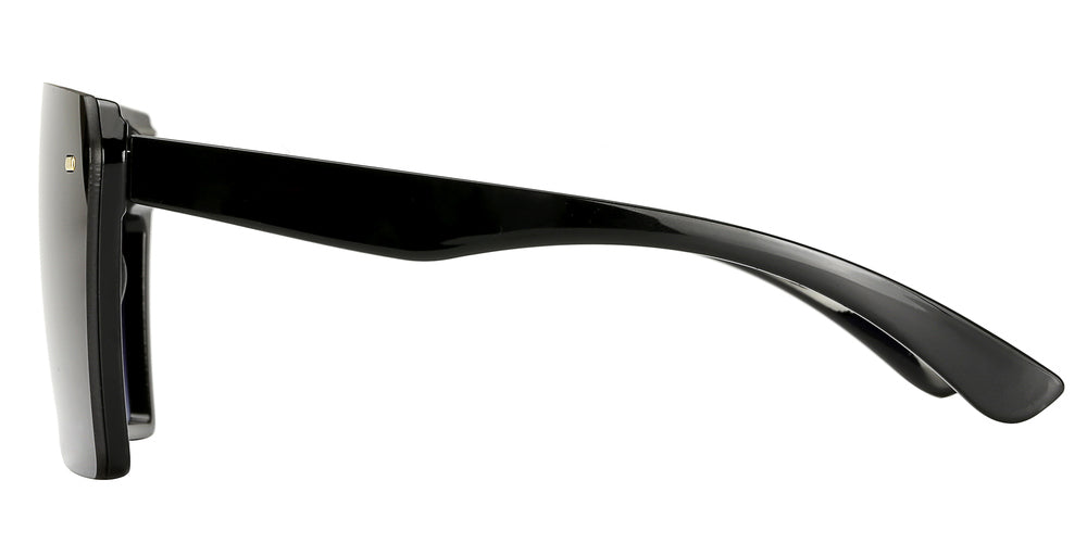 DS-7964 - Lentes oversized con estilo Flat Top y marco moderno