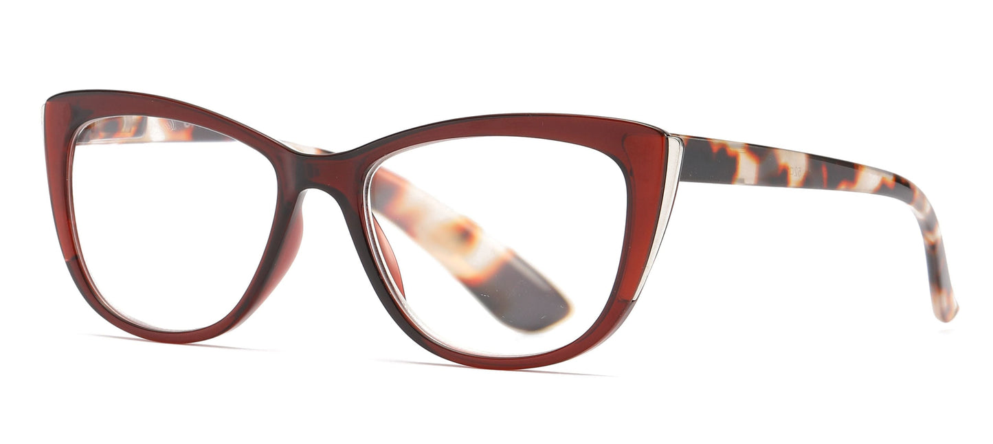 DS-RS 1200 - Lentes de lectura Cat Eye con marco plástico clásico