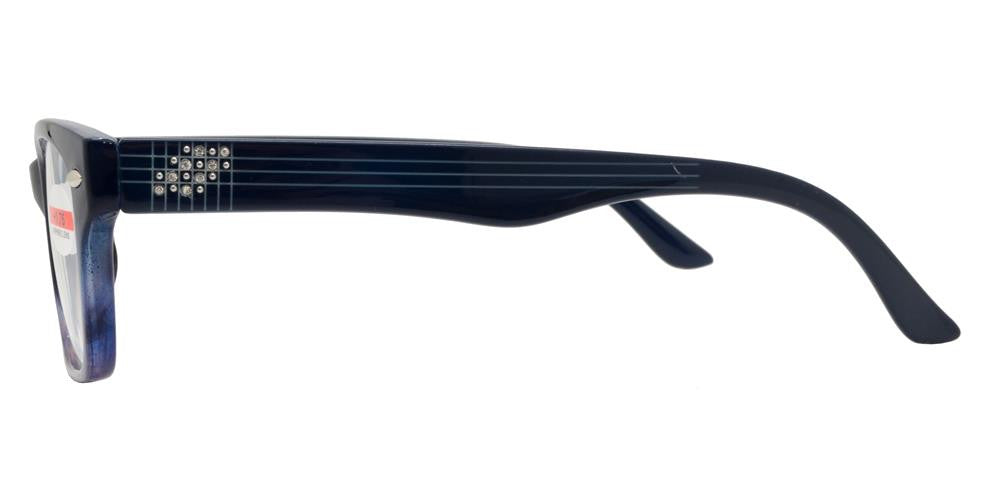 DS-RS 1158 - Lentes de lectura de plástico con detalles en pedrería