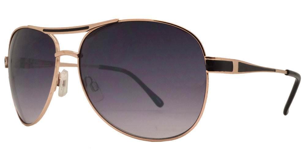 DS-OX 2831 - Lentes estilo Aviador metálicos clásicos con barra superior
