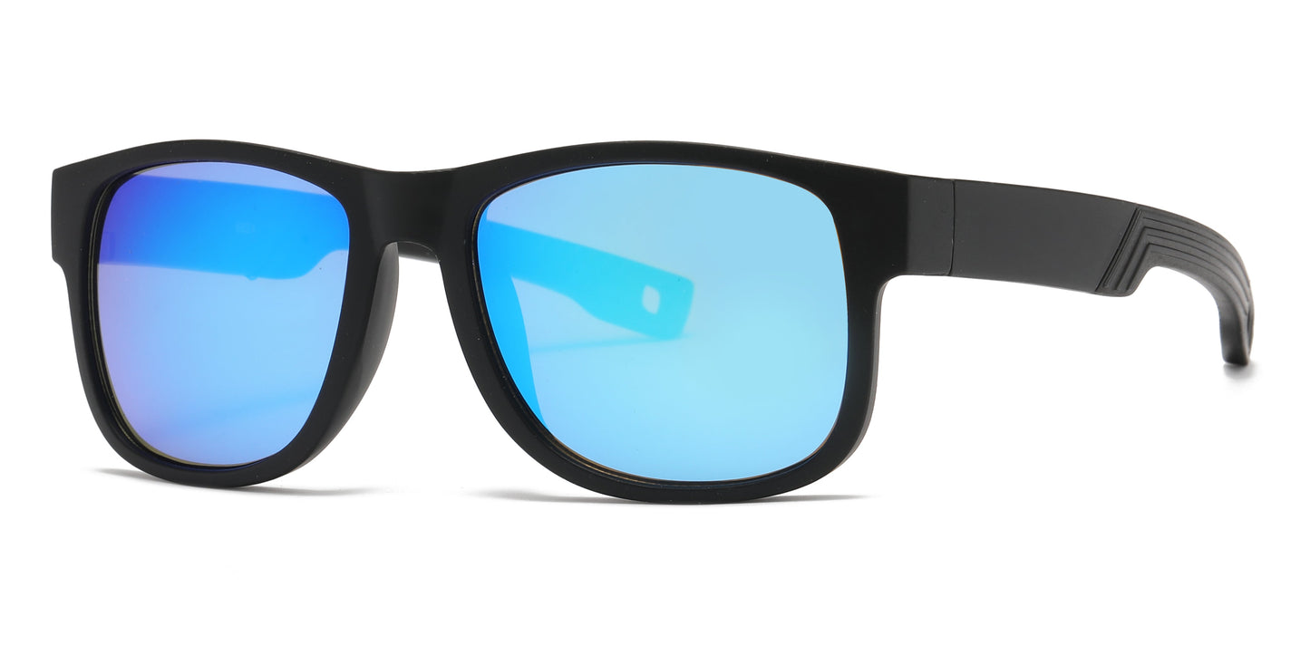 DS-6824 - Lentes deportivos con marco transparente y mica espejo de color