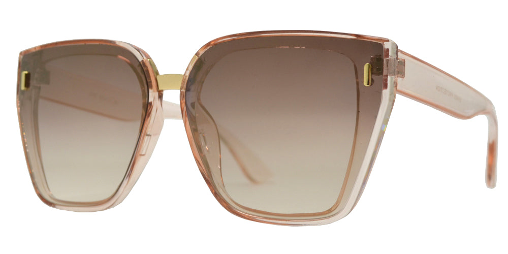 DS-8787 - Lentes de sol de plástico con mica plana y diseño contemporáneo