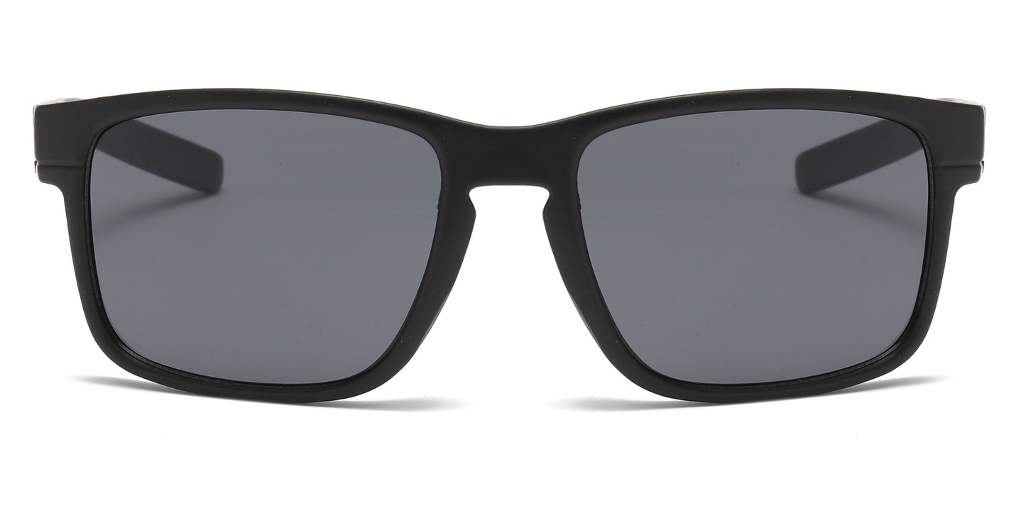DS-6830 - Lentes deportivos con puente tipo keyhole y diseño cuadrado masculino