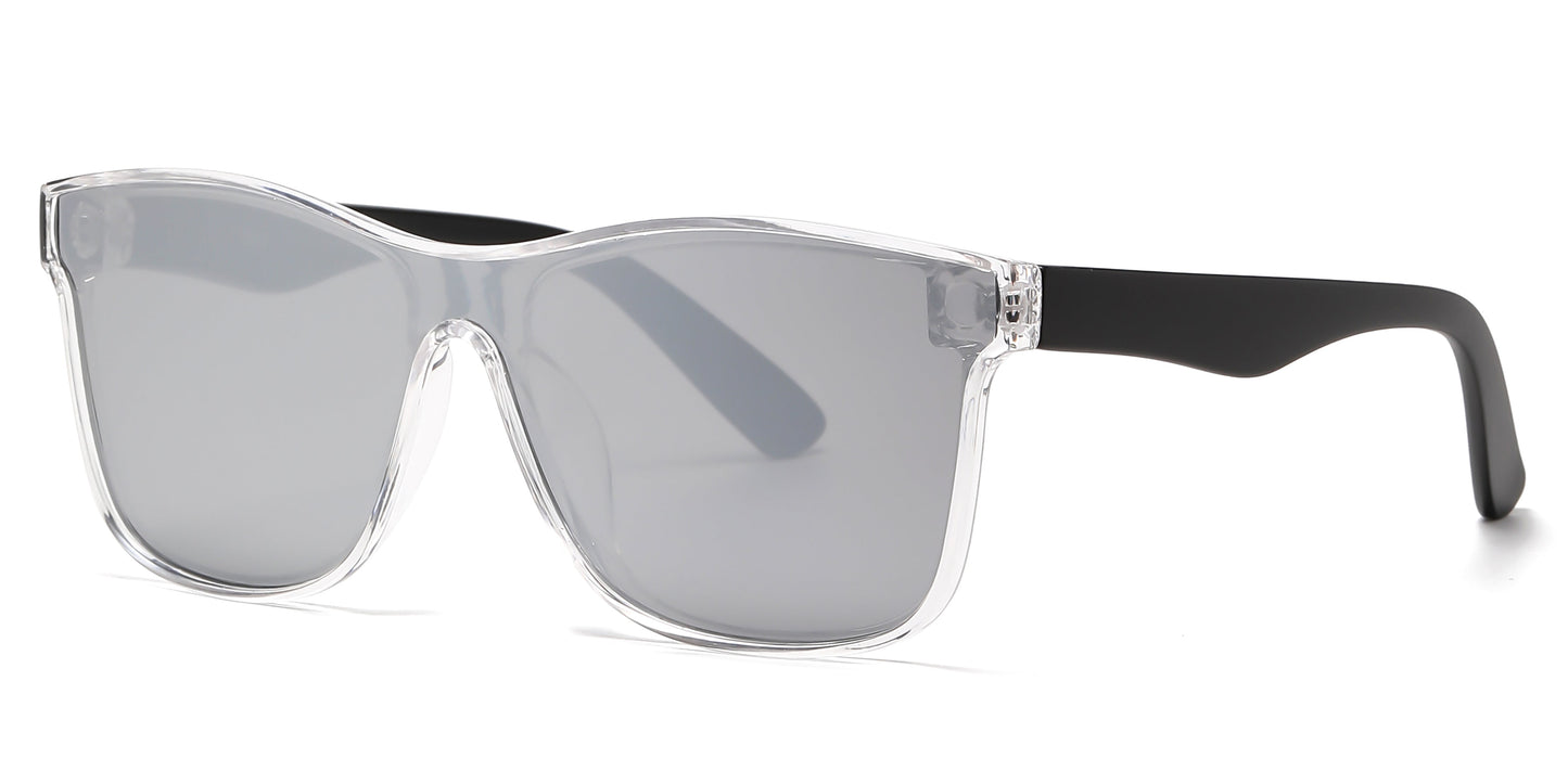 DS-6838 - Lentes de moda con mica continua de una sola pieza y marco plástico