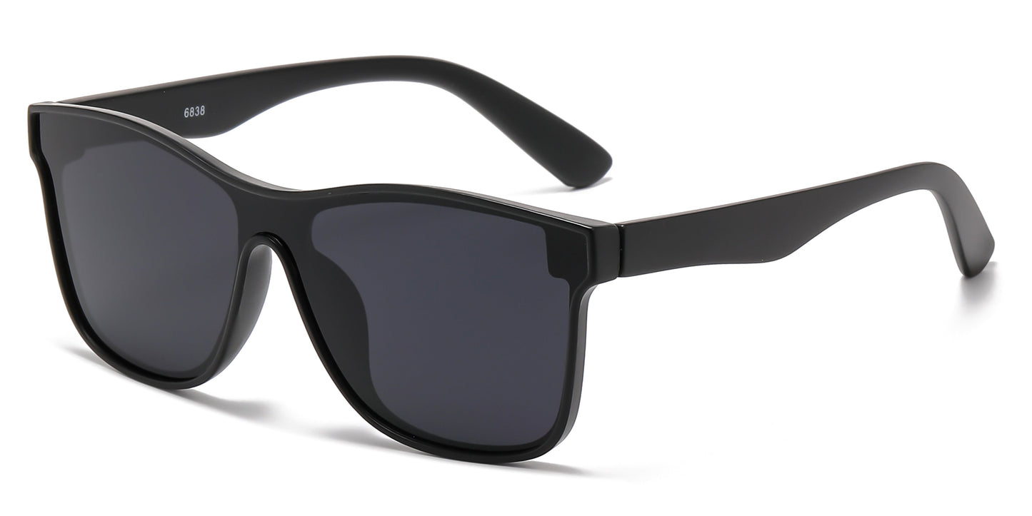 DS-6838 - Lentes de moda con mica continua de una sola pieza y marco plástico