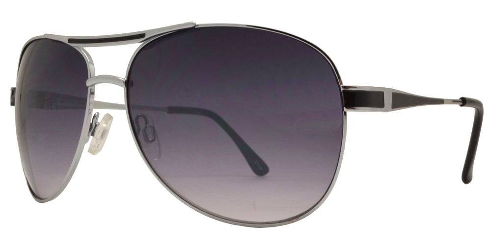 DS-OX 2831 - Lentes estilo Aviador metálicos clásicos con barra superior