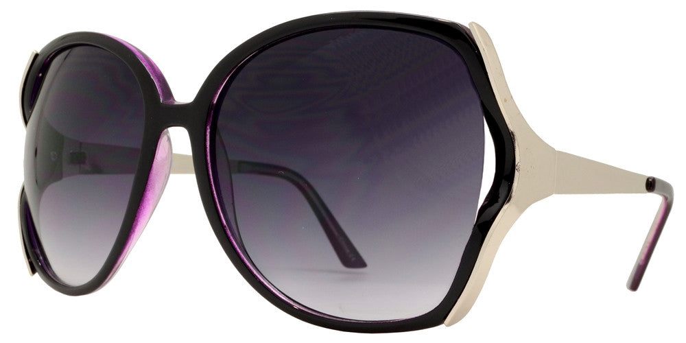 DS-7275 - Lentes tipo mariposa grandes con diseño calado para mujer