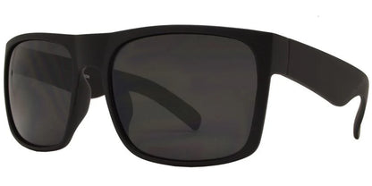 DS-7633 Black SD SFT - Lentes deportivos cuadrados clásicos en goma suave con mica súper oscura