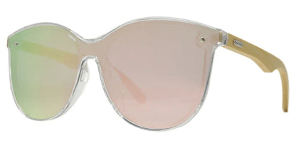 DS-7982 Bamboo - Lentes Cat Eye de plástico con estilo vintage y varillas de bamboo