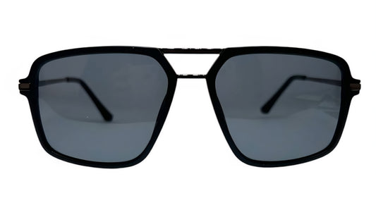 EK-6250 – Lentes de Sol Cuadrados con Puente Metálico y Acabado Opaco