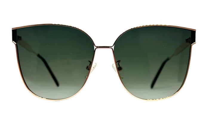 EK-7209 Lentes de Sol Cat Eye Metálicos Rose Gold – Docena (12 pzs)