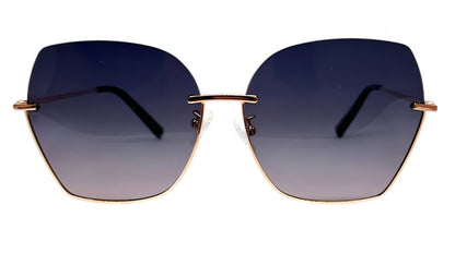 EK-7232 – Lentes de Sol Metálicos Ultra Ligeros con Mica Degradada y Medio Armazón