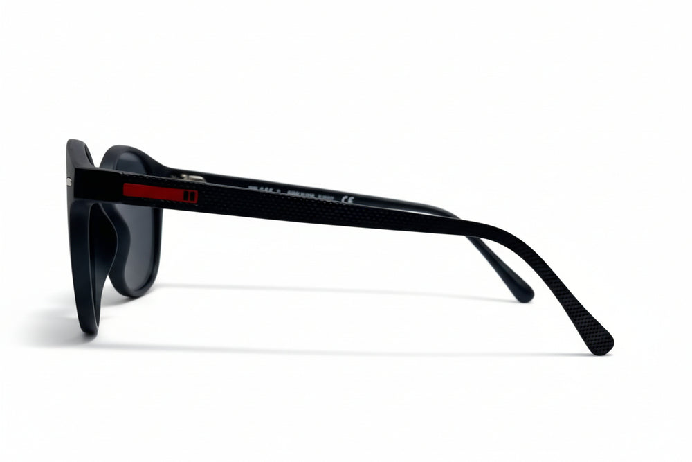 EK-78009 Lentes de Sol Redondos con Detalle Rojo – Docena (12 pzs)