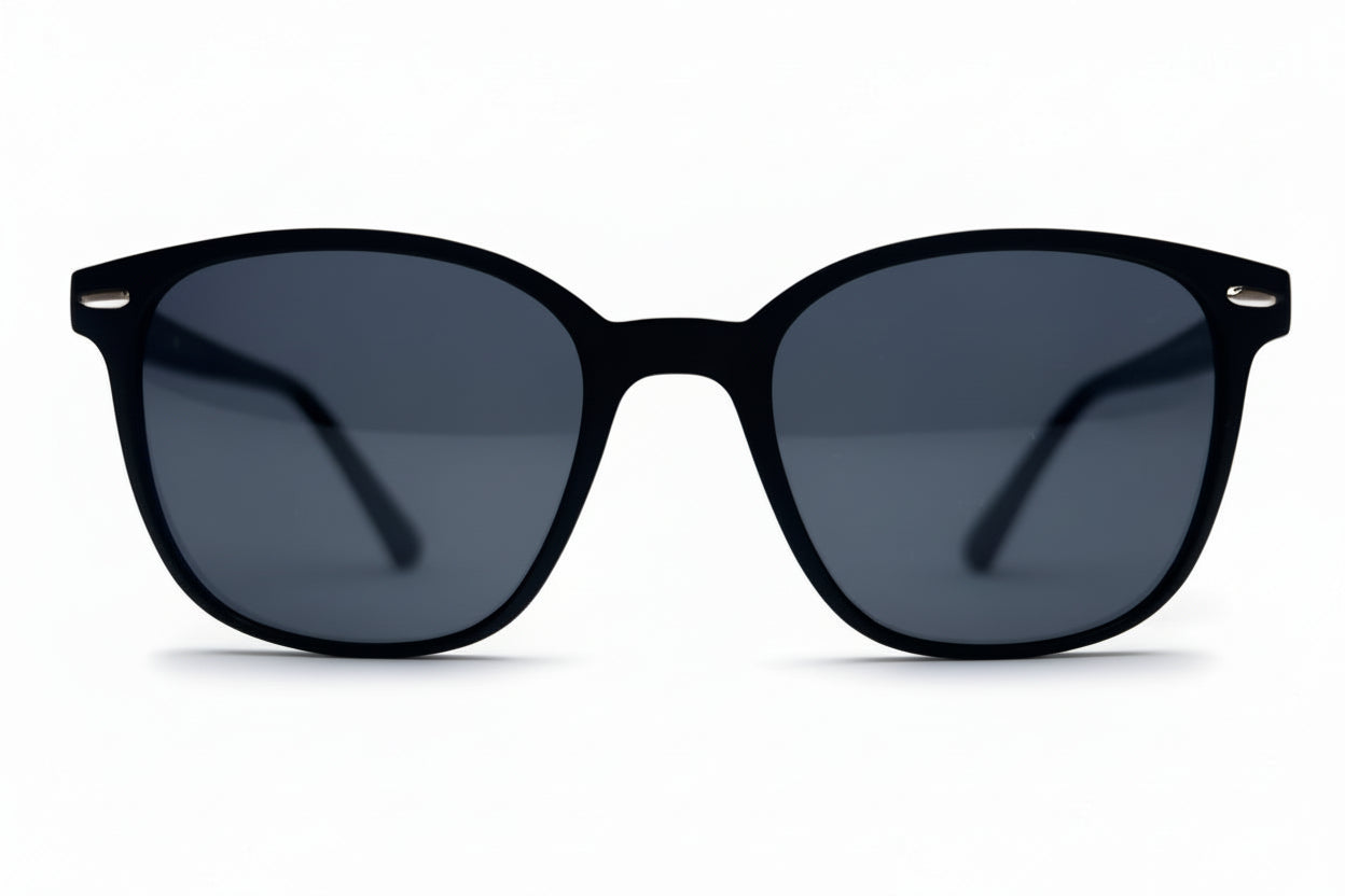 EK-78011 - 😎  Lentes de Sol  Diseño Cuadrado Moderno con Estilo Urbano y Detalle Rojo **Precio por docena**