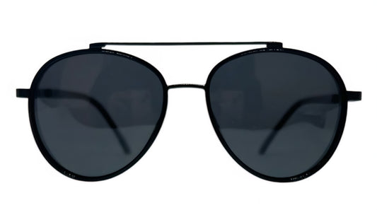 EK-8012 – Lentes de Sol Estilo Aviador Metálicos con Puente Superior y Micas Oscuras
