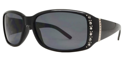 DS-7572 AX - Lentes rectangulares para mujer con pedrería y detalle metálico