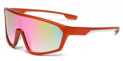 DS-4906 - Lentes deportivos para niños con diseño tipo escudo y lente de una sola pieza