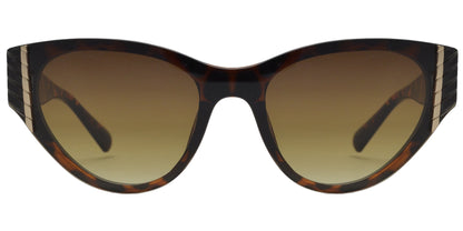 DS-8132 - Lentes Cat Eye con lente de una sola pieza y diseño plástico moderno