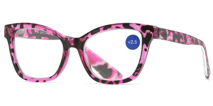 DS-RS 1277 - Lentes de lectura Cat Eye con armazón elegante de plástico