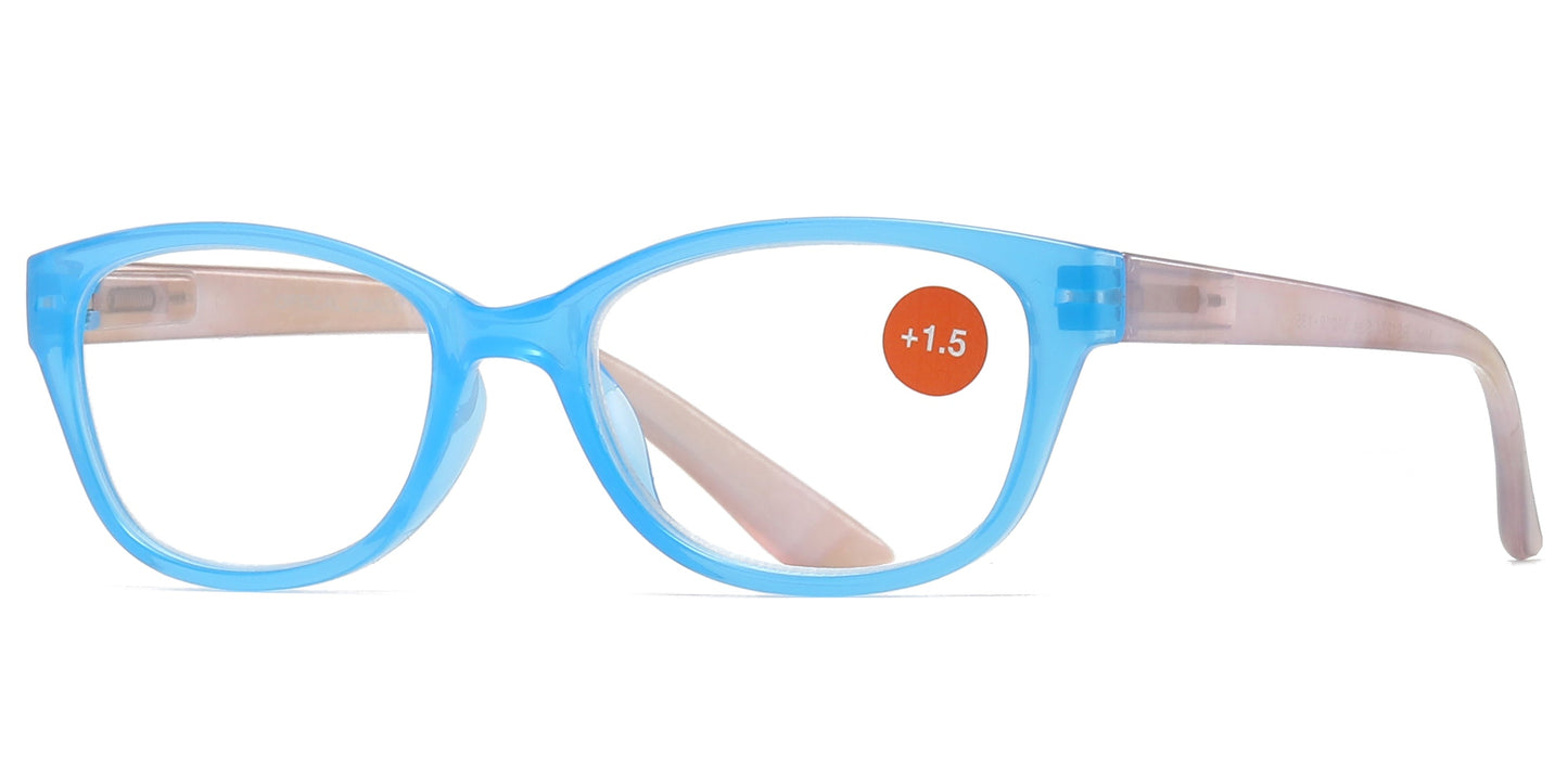 DS-RS 1274 - Lentes de lectura ovalados con armazón plástico clásico