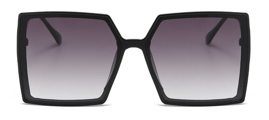 DS-8000 - Lentes cuadrados con mica plana y marco plástico de estilo moderno