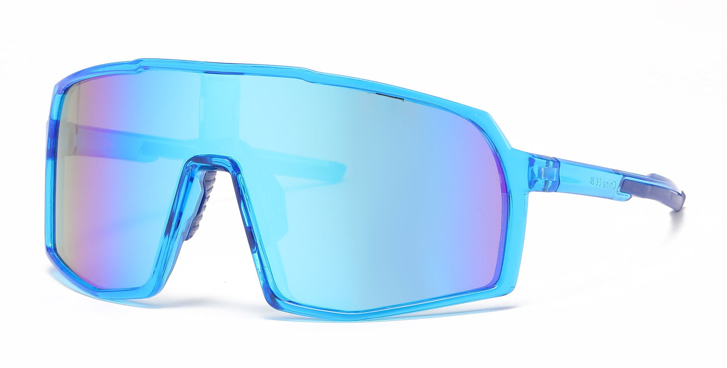 DS-5241 - Lentes Deportivos tipo escudo con mica continua de una sola pieza y marco plástico
