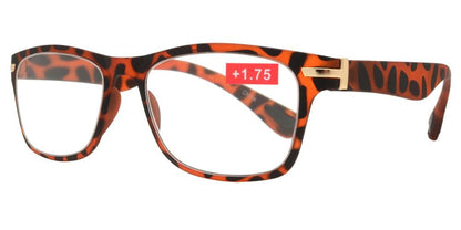 DS-RS 1196 - Lentes de lectura clásicos estilo Horn Rimmed en plástico con detalles metálicos