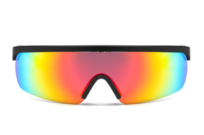 DS-2682 - Lentes de sol tipo escudo de una sola pieza con armazón plástico