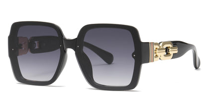 DS-5251 - Lentes sin montura con diseño cuadrado y marco plástico delgado