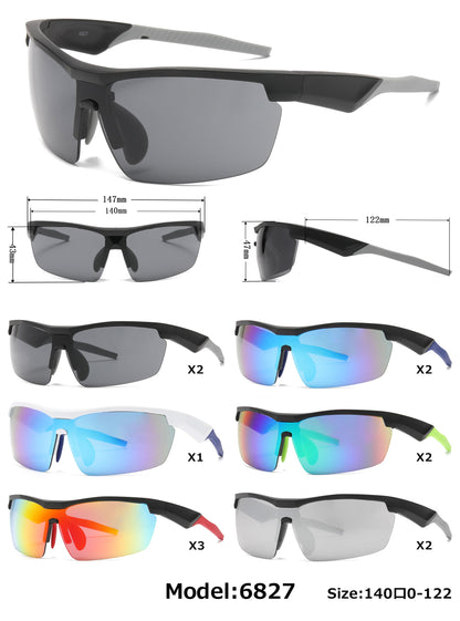 DS-6827 - Lentes deportivos semi sin montura con lente continua