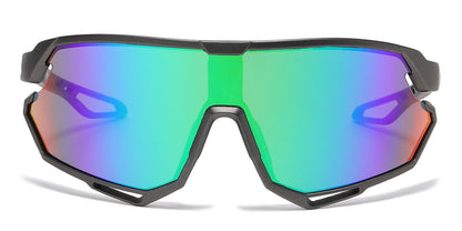 DS-4589 - Lentes deportivos para niños con lente tipo escudo de una sola pieza y marco plástico