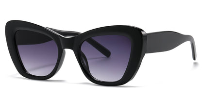 DS-2686 - Lentes de sol estilo Cat Eye para mujer con marco plástico