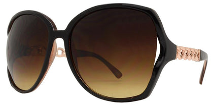 DS-8051 - Lentes plásticos tipo mariposa con varillas decoradas en cadena
