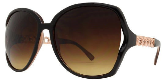 DS-8051 - Lentes plásticos tipo mariposa con varillas decoradas en cadena