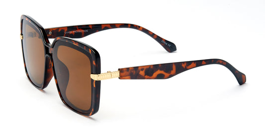 DS-8136 - Lentes cuadrados con mica plana y diseño moderno en plástico