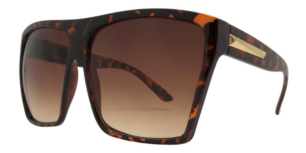 DS-7555 M - Lentes Oversize retro cuadrados Flat Top