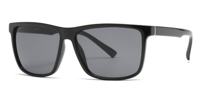 DS-6820 - Lentes deportivos cuadrados para hombre con armazón plástico moderno
