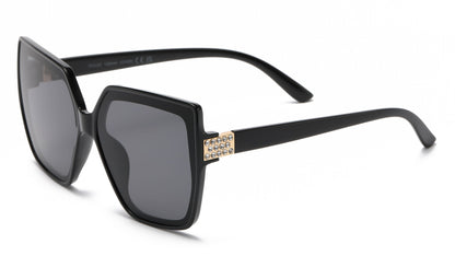 DS-8025 - Lentes estilo mariposa de moda con piedras brillantes y marco plástico