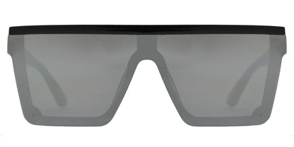 DS-7994 - Lentes de sol retro Flat Top de una sola pieza con mica plana
