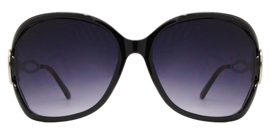 DS-7567 - Lentes de sol estilo mariposa con varillas metálicas decorativas