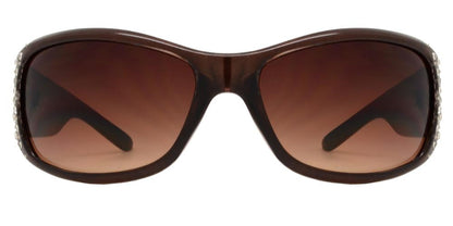 DS-7808 BX - Lentes de sol rectangulares para mujer con varillas decoradas con pedrería