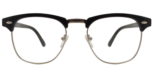 DS-7768 N - Lentes clásicos Horn Rimmed media montura con mica transparente