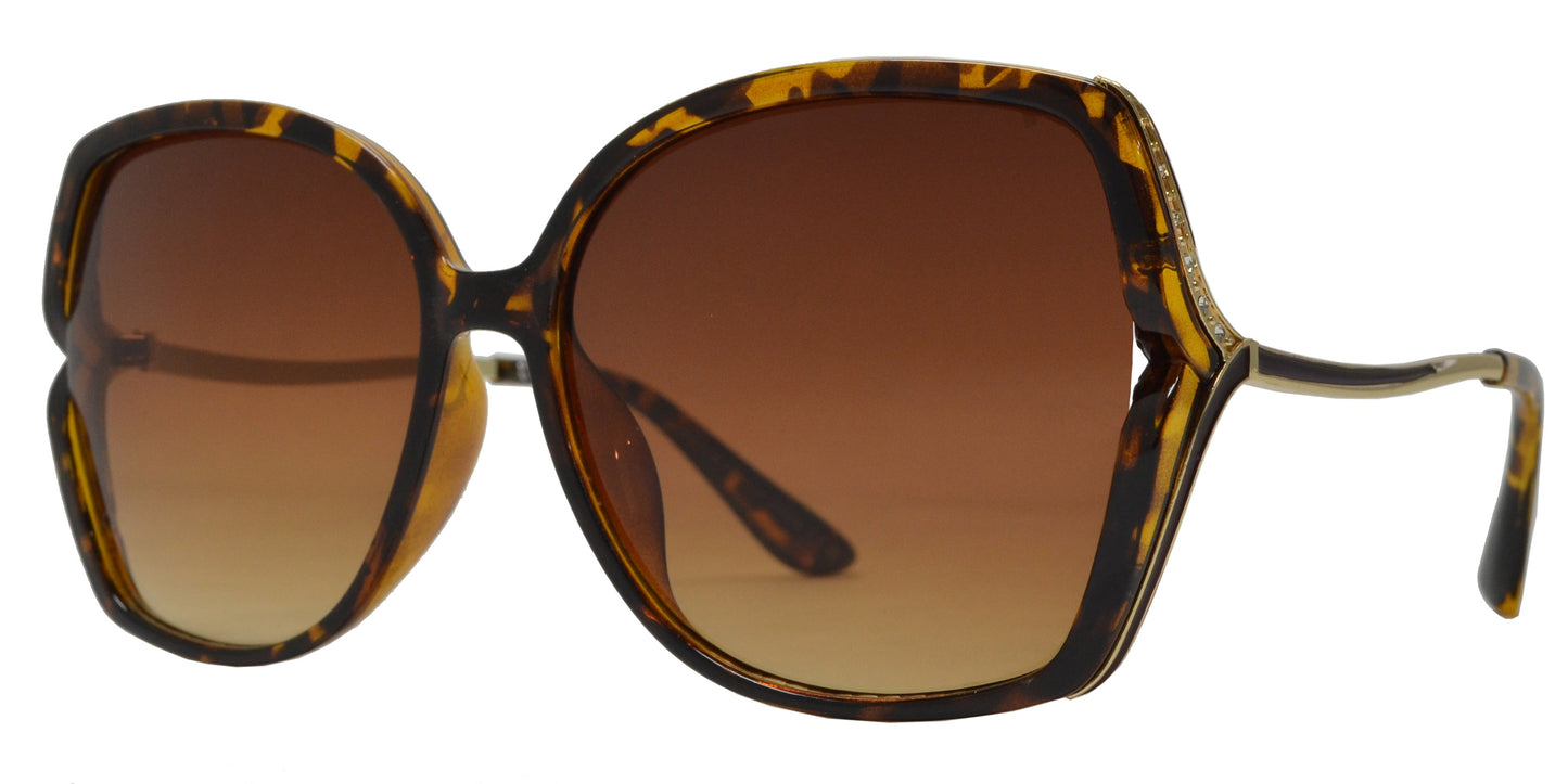 DS-8013 - Lentes plásticos con decorado de piedras brillantes
