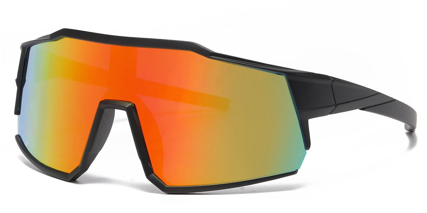 DS-4908 - Lentes para niños con diseño deportivo y mica tipo escudo