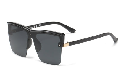 DS-8030 - Lentes de sol de estilo cuadrado de una sola pieza y estilo minimalista