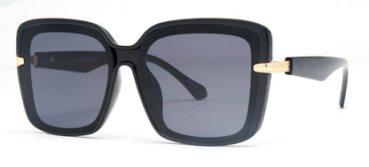 DS-8136 - Lentes cuadrados con mica plana y diseño moderno en plástico